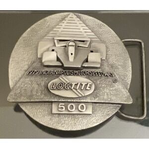 VTG 1979 Indy 500 Motor Speedway Loctite Pewter Belt‎ Buckle Ltd Ed 100 of 500